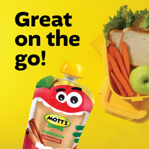 Mott's® Cinnamon Applesauce Pouches Perspective: back