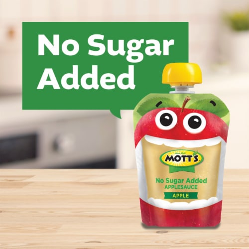 Mott's No Sugar Added Applesauce Pouches Perspective: back