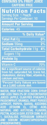 Hawaiian Punch Polar Blast Pouches Perspective: back