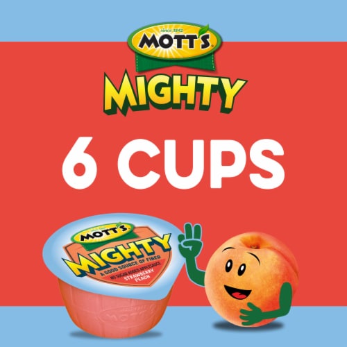 Mott's Mighty Strawberry Peach Applesauce Perspective: back