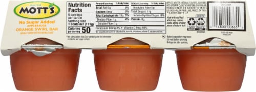 Mott's® Orange Swirl Bar Applesauce Perspective: back