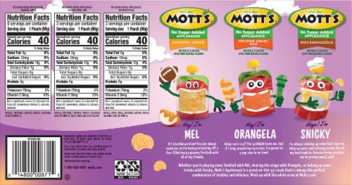 Mott's® Applesauce Pouches Perspective: back