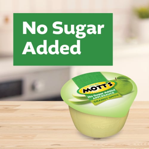 Mott's No Sugar Added Granny Smith Applesauce Cups Perspective: back