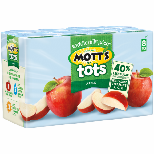 Mott's for Tots Apple Juice Boxes Perspective: back