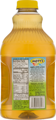 Mott's for Tots Apple White Grape Juice Perspective: back
