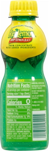 ReaLemon® 100% Lemon Juice Perspective: back