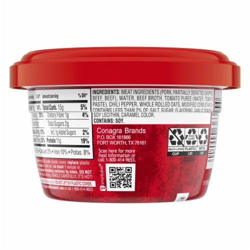 Wolf Brand Chili No Beans Perspective: back