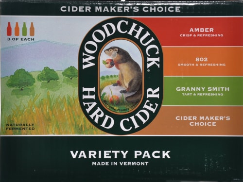 Woodchuck Draft Cider Variety Pack Perspective: back