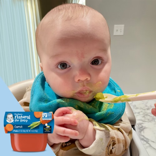Gerber 1st Foods Baby Food Carrot Perspective: back