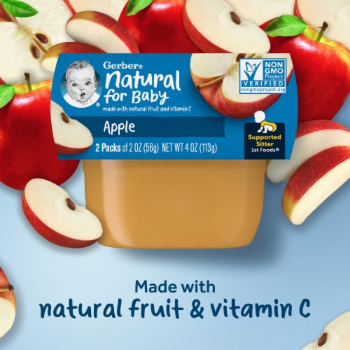 Gerber® 1st Foods Apple Baby Stage 1 Food Perspective: back