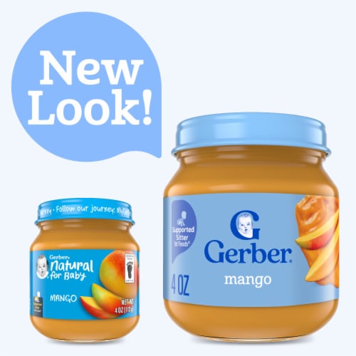 Gerber 1st Foods Natural for Baby Baby Food Mango Perspective: back