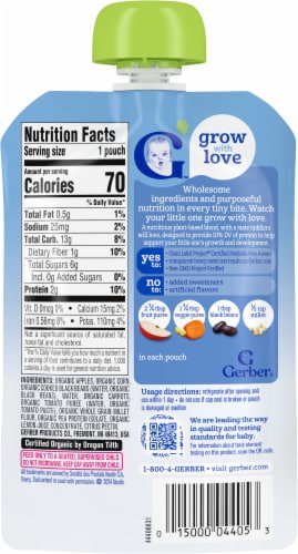 Gerber® Organic for Toddler Plant-tastic™ Southwestern Fiesta Baby Food Pouch Perspective: back