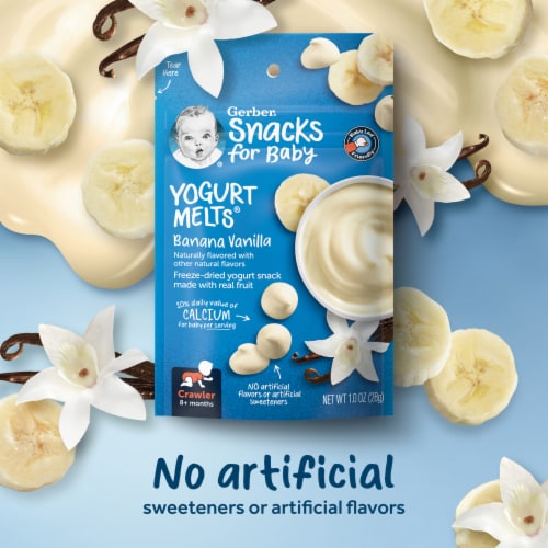 Gerber® Crawler Banana Vanilla Yogurt Melts Snacks for Baby