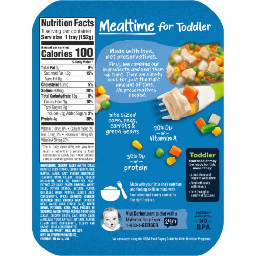 Gerber® Creamy Chicken Stew with Vegetables Toddler Meal Perspective: back