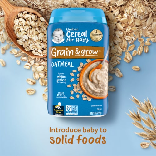 Gerber® 1st Foods Oatmeal Single-Grain Cereal Perspective: back