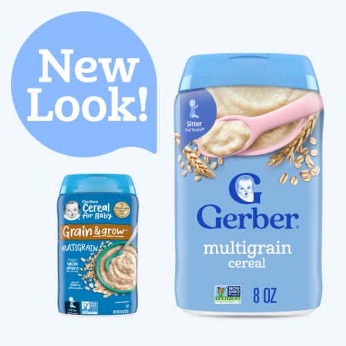 Gerber® Grain & Grow Stage 2 MultiGrain Cereal Perspective: back