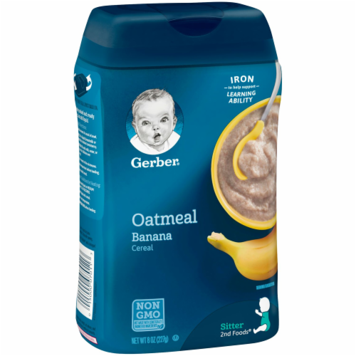 Gerber® 2nd Foods Banana Oatmeal Baby Cereal Perspective: back