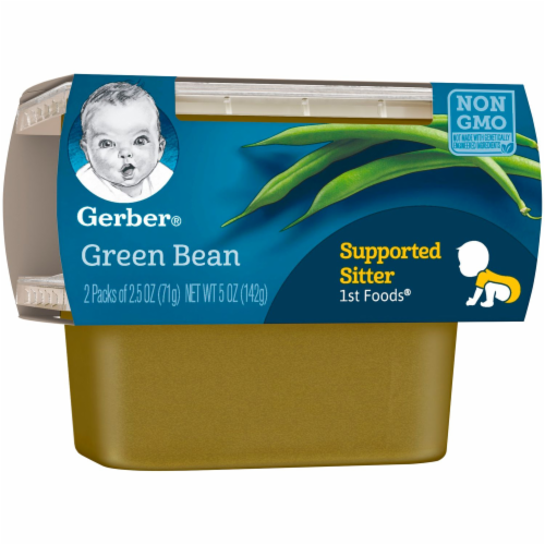Gerber® 1st Foods Green Bean Baby Food Tubs Perspective: back
