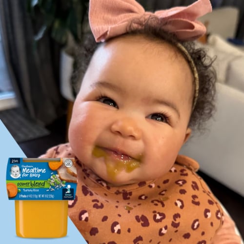 Gerber® 2nd Foods Turkey Rice Dinner Stage 2 Baby Food Perspective: back