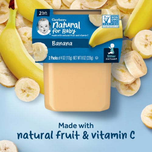 Gerber® 2nd Foods Banana Stage 2 Baby Food Perspective: back