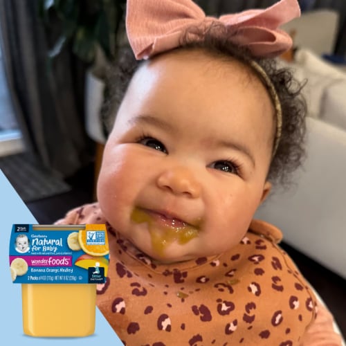Gerber 2nd Foods Baby Food Banana Orange Medley Perspective: back