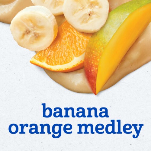 Gerber 2nd Foods Baby Food Banana Orange Medley Tubs Perspective: back