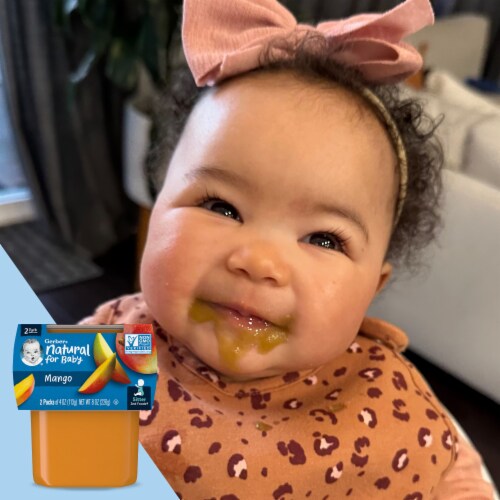 Gerber® 2nd Foods Mango Stage 2 Baby Food Perspective: back