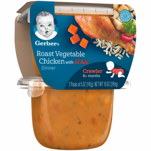Gerber Roasted Vegetable & Chicken with Lil' Bits Perspective: back