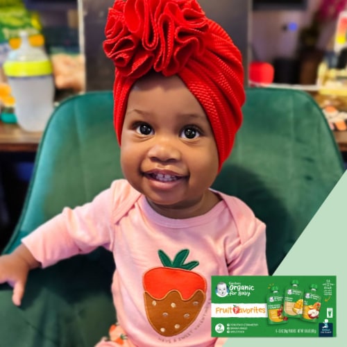 Gerber® Organic 2nd Foods Stage 2 Baby Food Value Pack Perspective: back