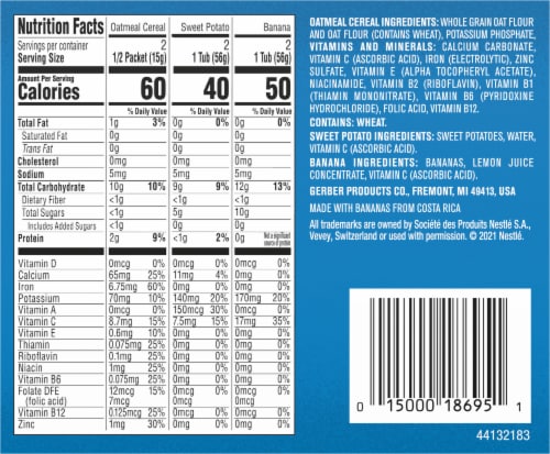 Gerber® 1st Foods® My 1st Solids Starter Kit Baby Food Perspective: back