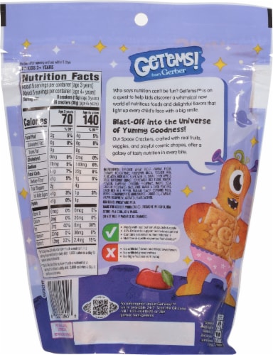 Gerber® Get' Ems™ Space Crackers Pizza Pouch Perspective: back