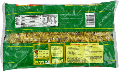 Creamette Extra Wide Egg Noodles Perspective: back
