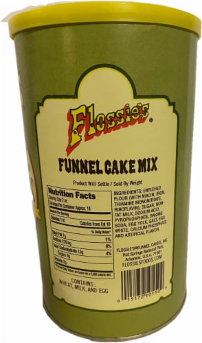 Flossie's® Famous Funnel Cake Mix Perspective: back