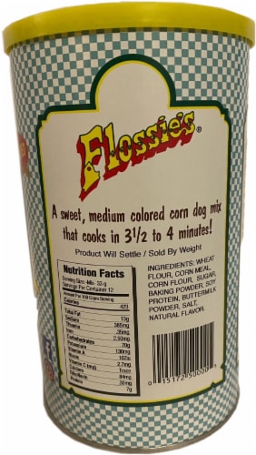Flossie's® Corn Dog Mix Perspective: back