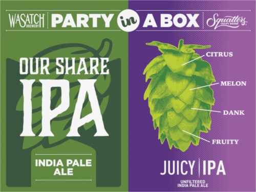 Wasatch Brewery Party In A Box Duo Pack IPA Perspective: back