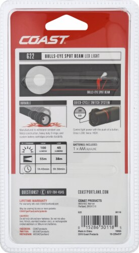Coast® G22 Beam Flashlight Perspective: back