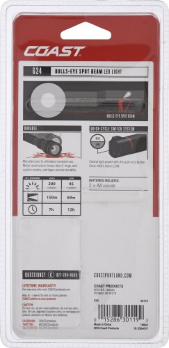 Coast® G24 LED Flashlight Perspective: back