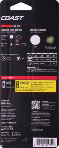 COAST® GX20 Handheld Flashlight Perspective: back