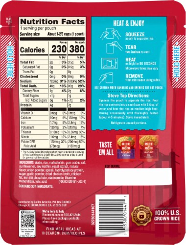 Rice A Roni® Chicken Rice Mix Perspective: back