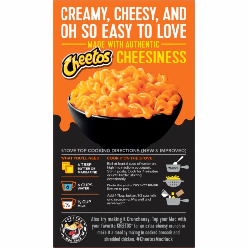 Cheetos Mac'N Cheese Pasta With Bold & Cheesy Flavored Sauce Perspective: back