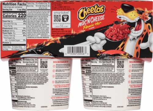 Cheetos Flamin' Hot Flavor Mac'n Cheese, 5.6 oz