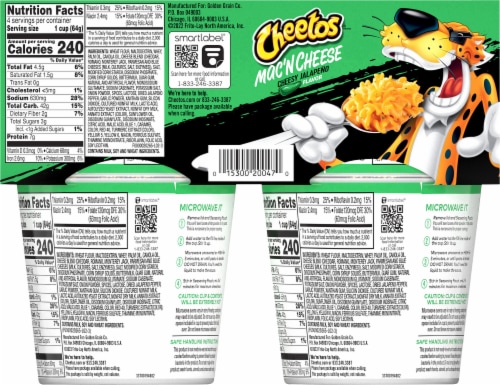 Cheetos Cheesy Jalapeno Mac'N Cheese Pasta Perspective: back