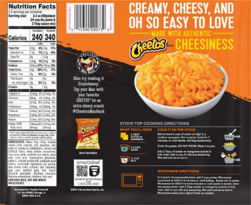 Cheetos® Bold & Cheesy Mac & Cheese Perspective: back