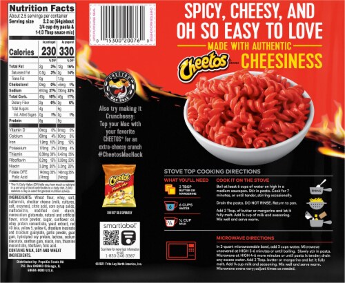 Cheetos® Flamin' Hot® Mac' n Cheese Perspective: back