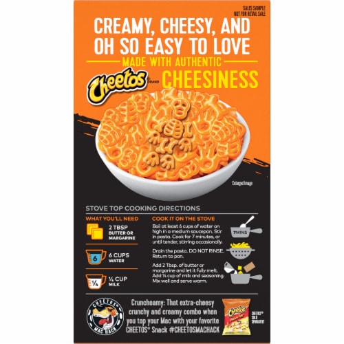 Cheetos® Mac'n Cheese Box of Bones Bold & Cheesy Flavor Pasta Mix Perspective: back