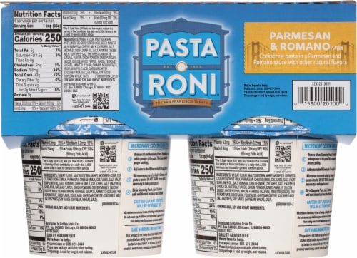 Pasta Roni® Parmesan & Romano Pasta Cups Perspective: back