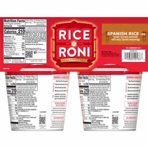 Rice-A-Roni® Spanish Rice Cups Perspective: back