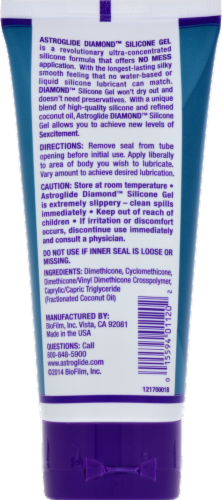 Astroglide Diamond Silicone Gel Perspective: back