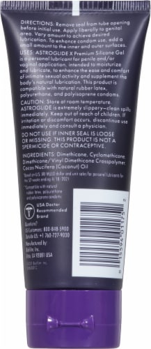 Astroglide X Premium Silicone Gel Lubricant Perspective: back