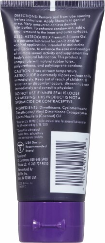 Astroglide X Premium Silicone Gel Lubricant Perspective: back